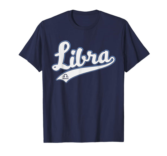 Libra Zodiac Sign Astrology September October Birthday Retro T-Shirt