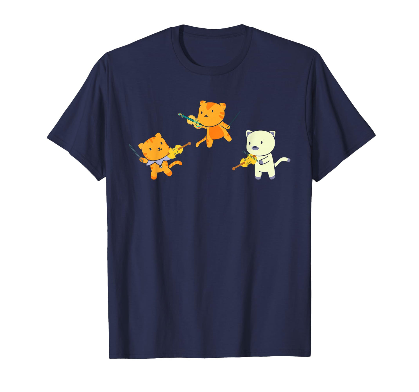 Cat Playing Violin Cello Cat Lover Violinist Cello Player T-Shirt