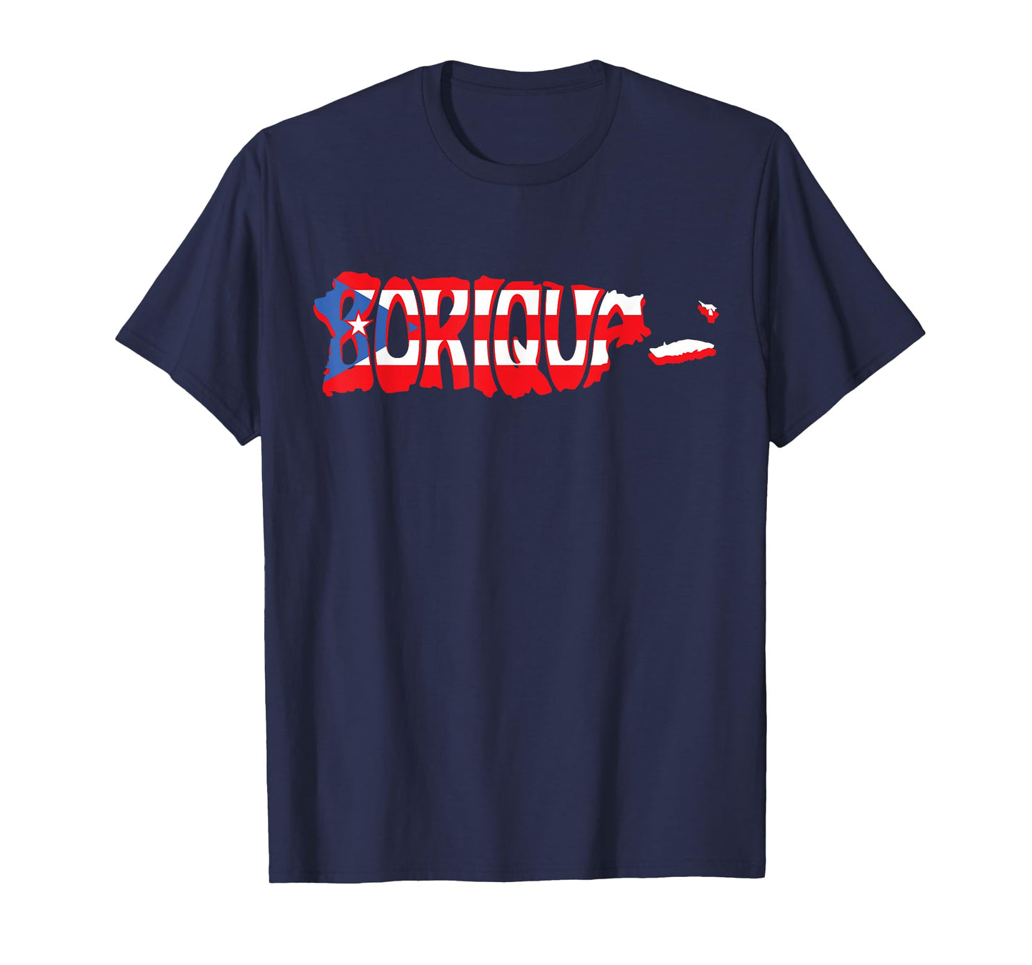 Puerto Rico Map Flag Patriotic Puerto Rican Taino Boricua PR T-Shirt