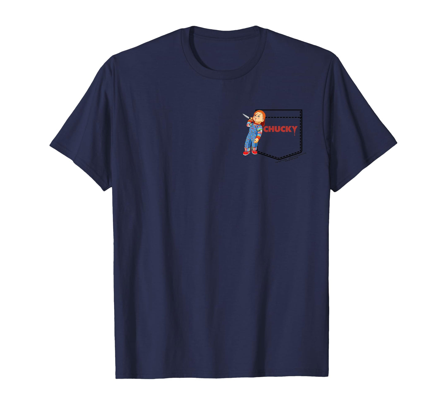 Chucky Friend Til The End Faux Pocket T-Shirt