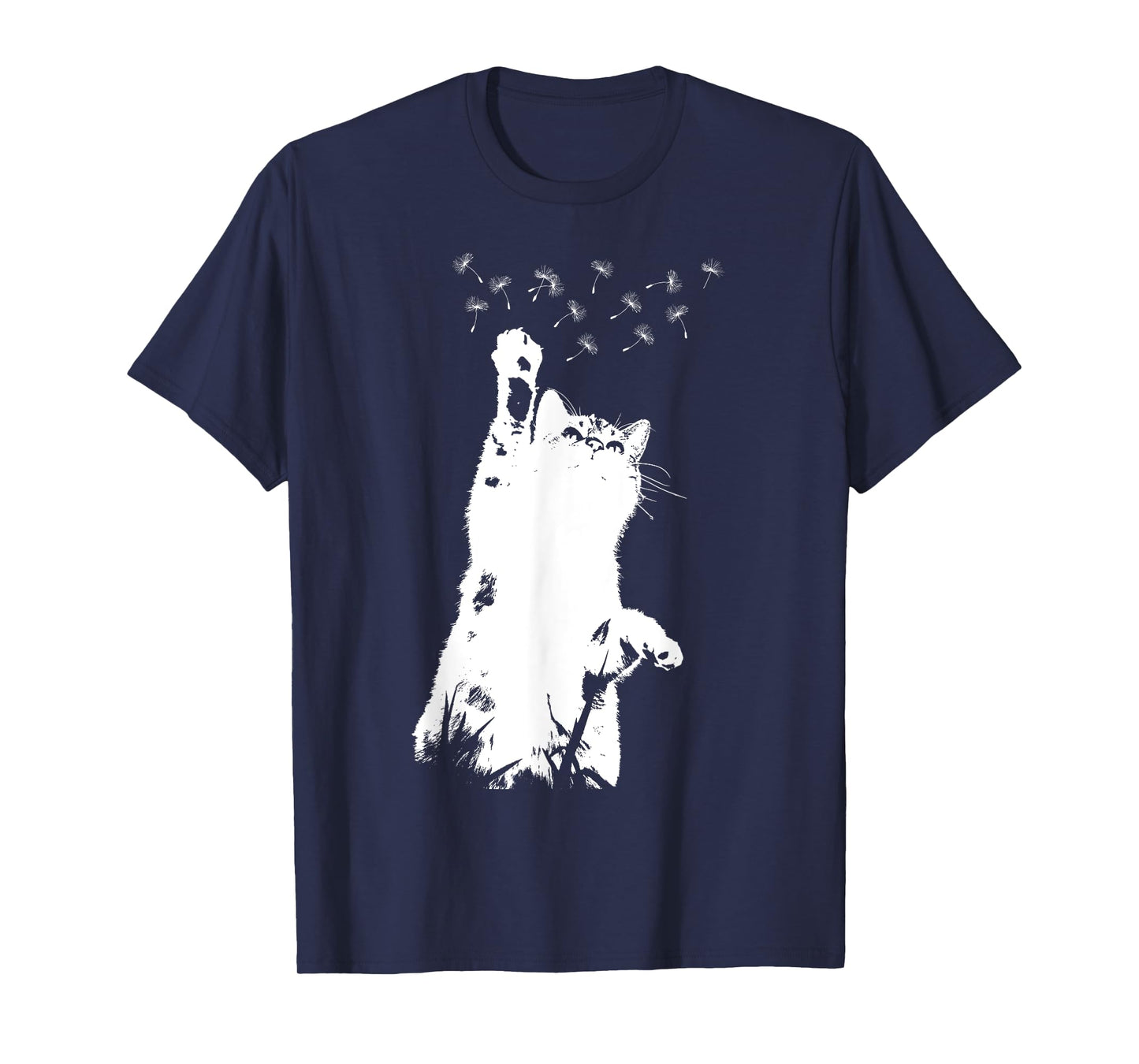 Cat Dandelion Beautiful Flower Motif Flowers Dandelion Lady T-Shirt