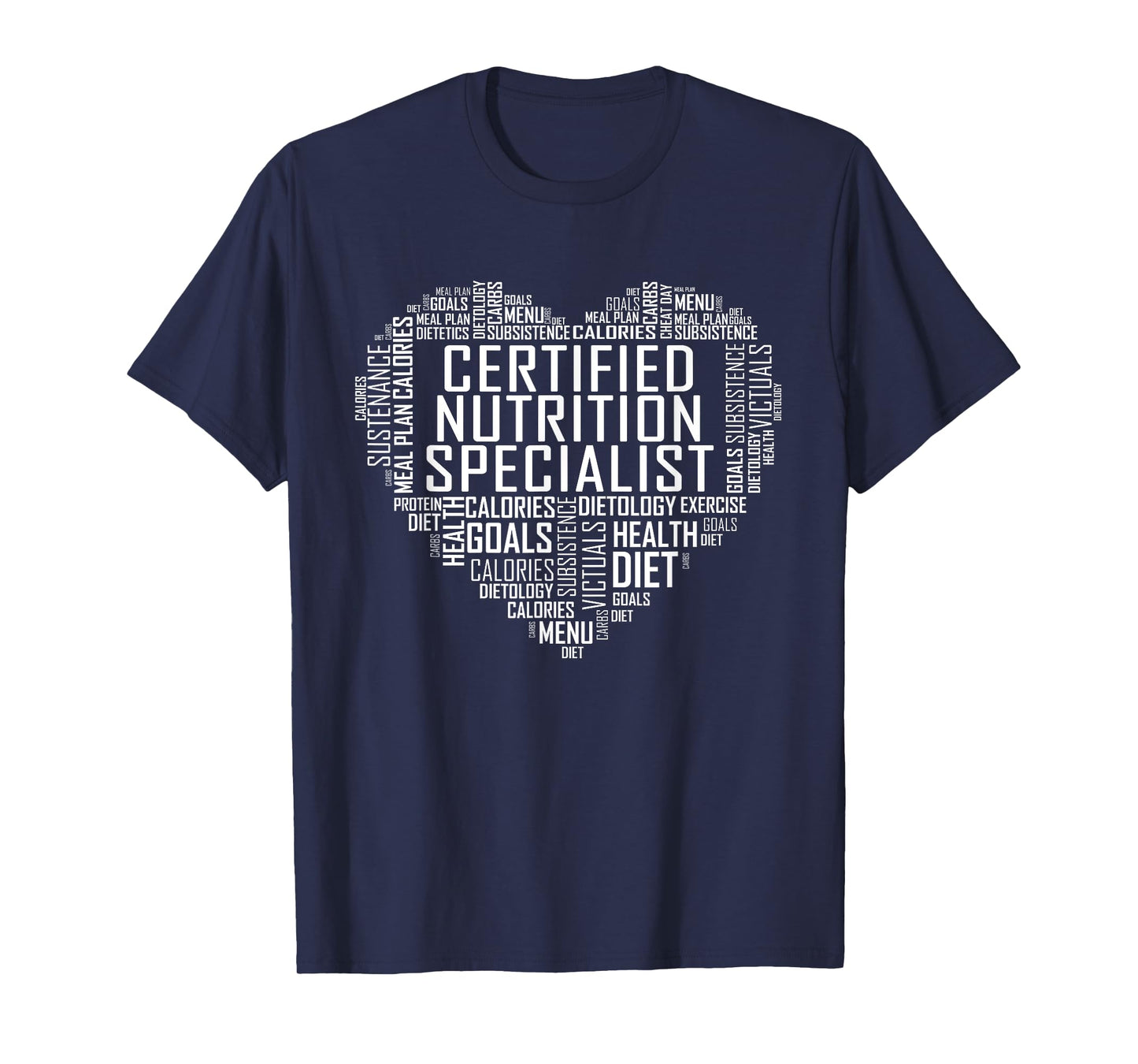 Certified Nutrition Specialist Heart Gift Graduation T-Shirt