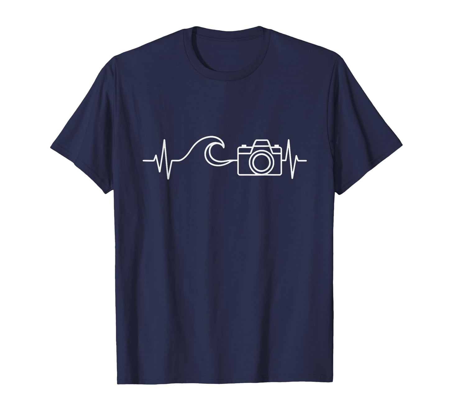 Travel Photographer for Photography Lover Ocean and Camera T-Shirt