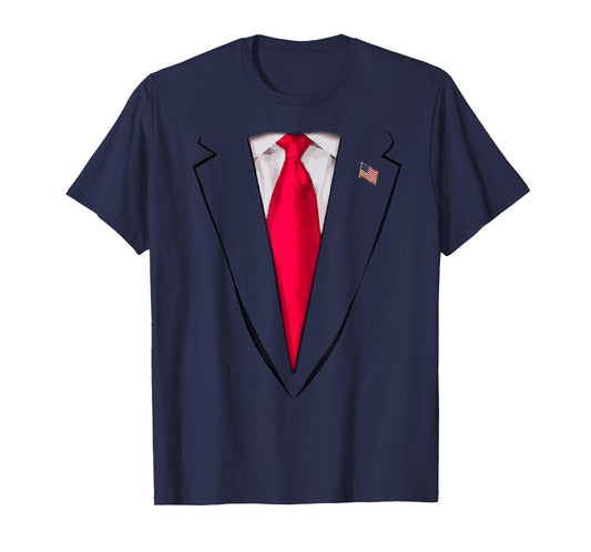 USA President Trump Suit Tshirt Funny Halloween Costume Gift T-Shirt