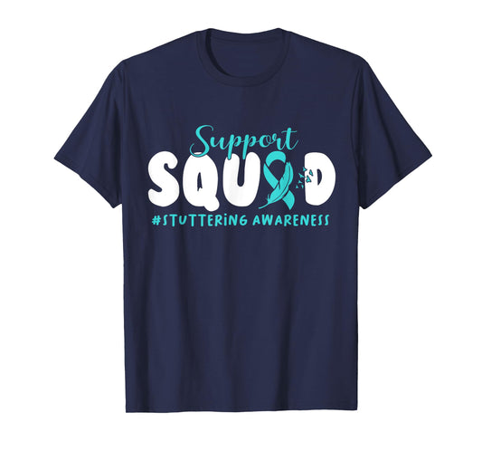 Support Stuttering Awareness American Flag Ribbon In October T-Shirt