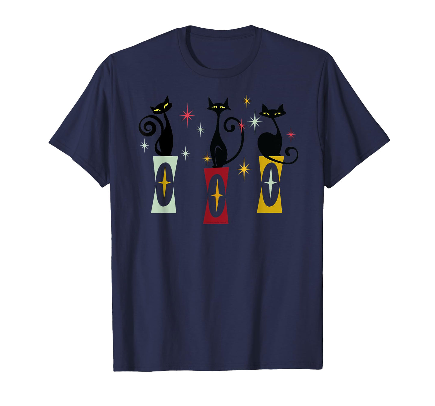 Vintage Cats Mid-Century Modern 50s 60s Retro Cat T-Shirt