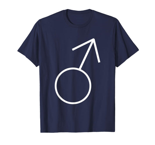 Planet Mars Logo Astrology Symbol White T-Shirt