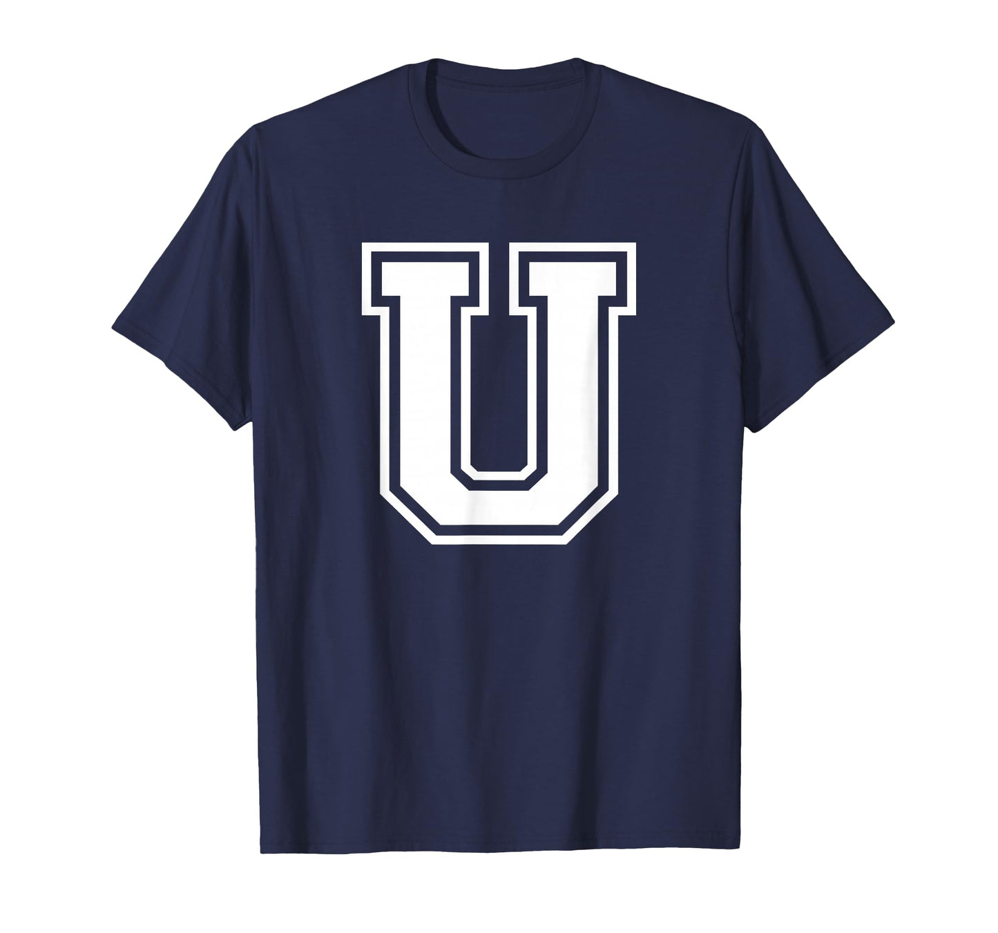 Letter U Name Initial Varsity Alphabet Monogram T-Shirt