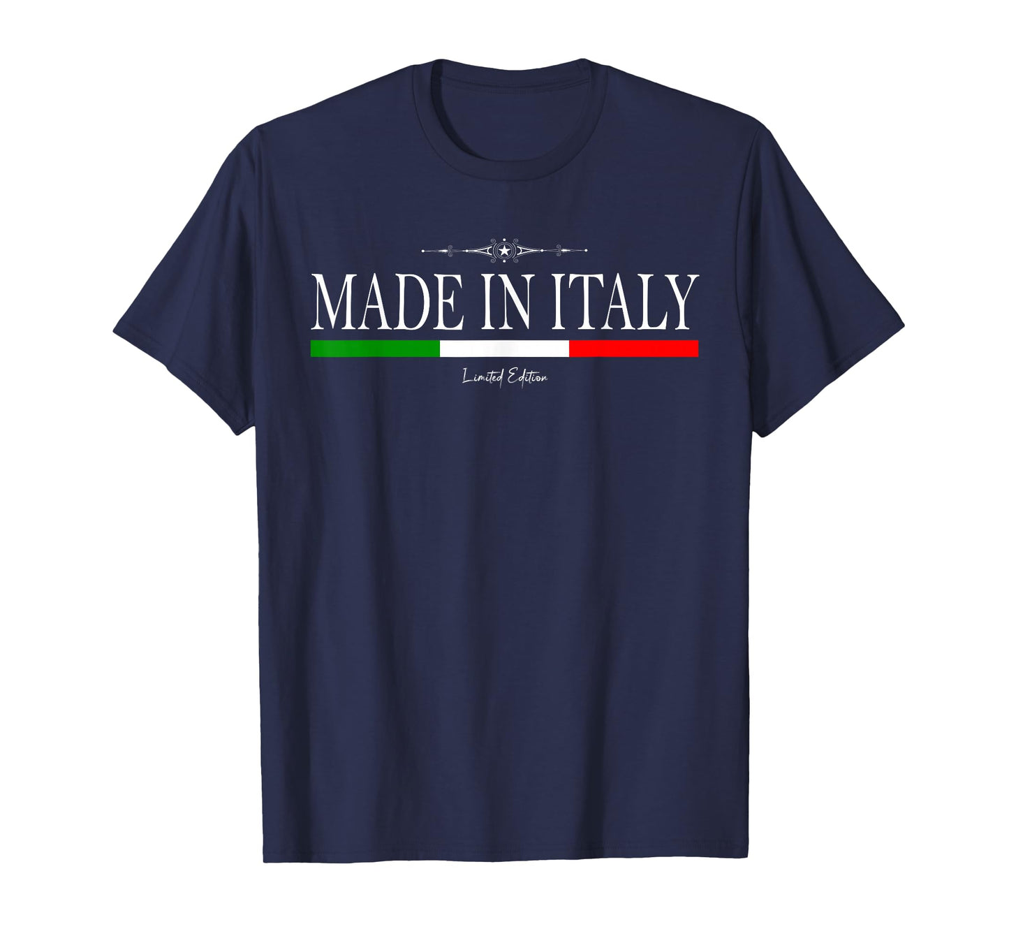Made in Italy Limited Edition Italian Flag Proud Italian T-Shirt