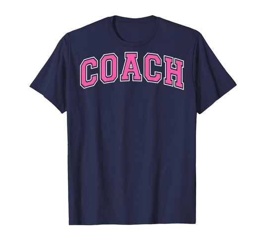 Coach Sports Trainer Vintage Pink White on the back T-Shirt