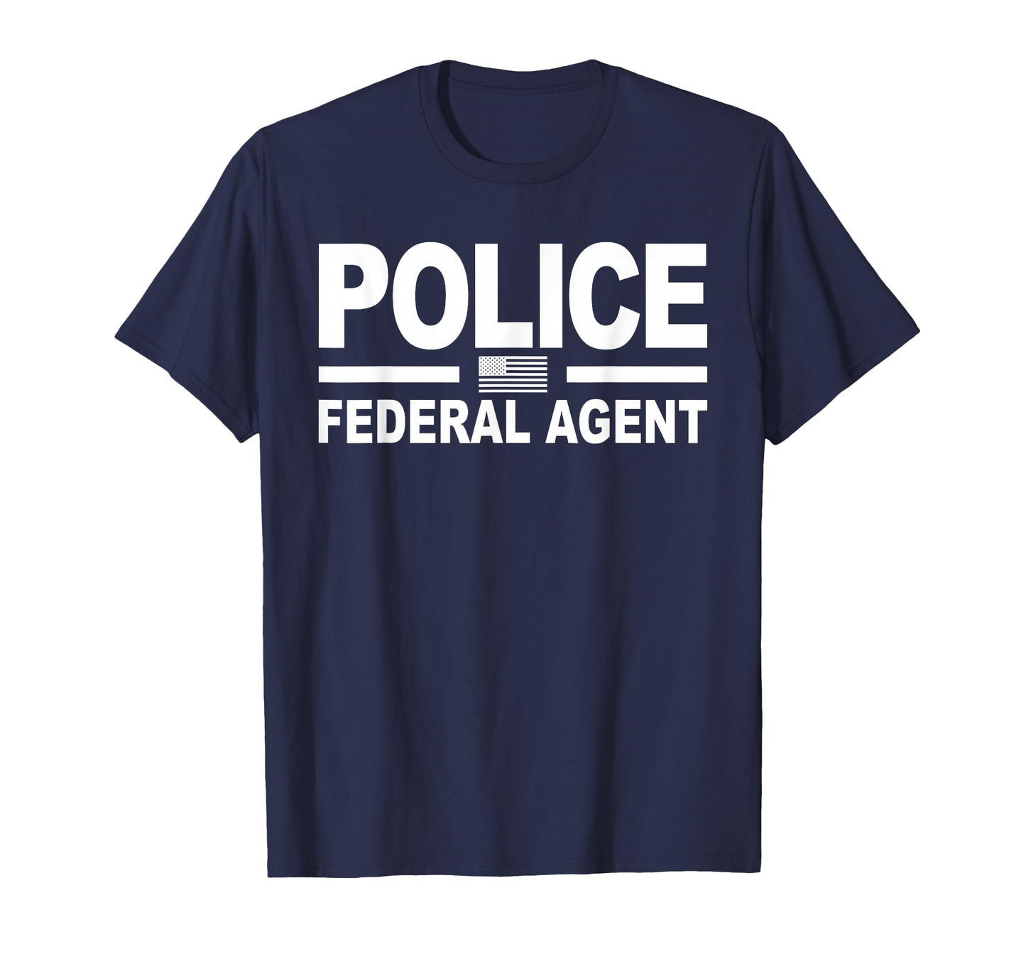 Federal Agent Police Officer USA Flag Uniform Costume TEE T-Shirt