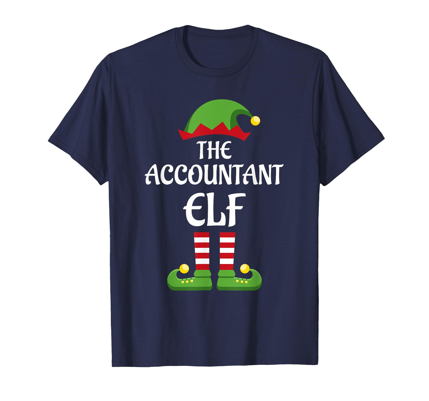 Accountant Elf Family Matching Group Christmas T-Shirt