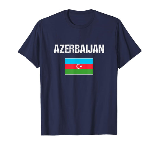 Azerbaijan T-shirt Azerbaijani Flag For Men Women Youth Kids T-Shirt