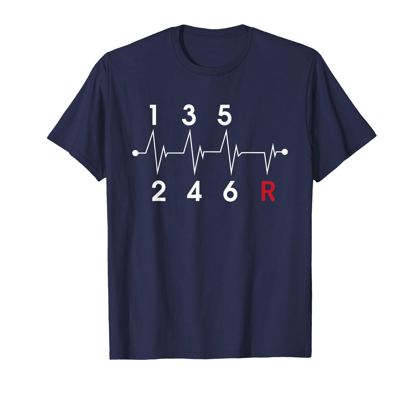 6 Speeds Gear Shift Manual Transmission Funny Car Race Gift T-Shirt
