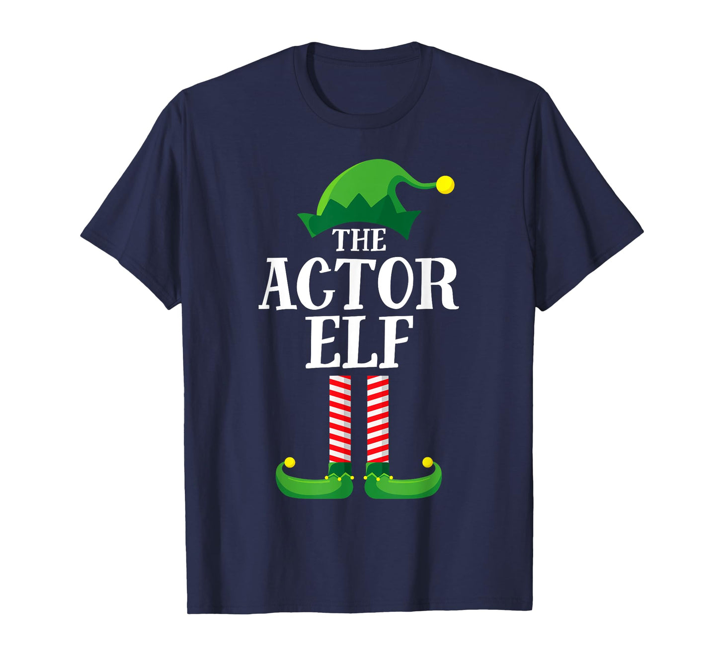 Actor Elf Matching Family Group Christmas Party Pyjamas T-Shirt