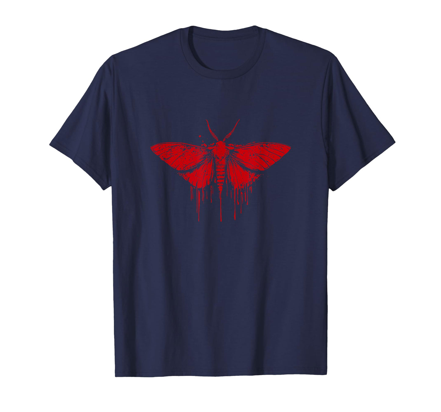 Grunge Red Moth T-Shirt