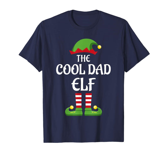Cool Dad Elf Family Matching Group Christmas T-Shirt