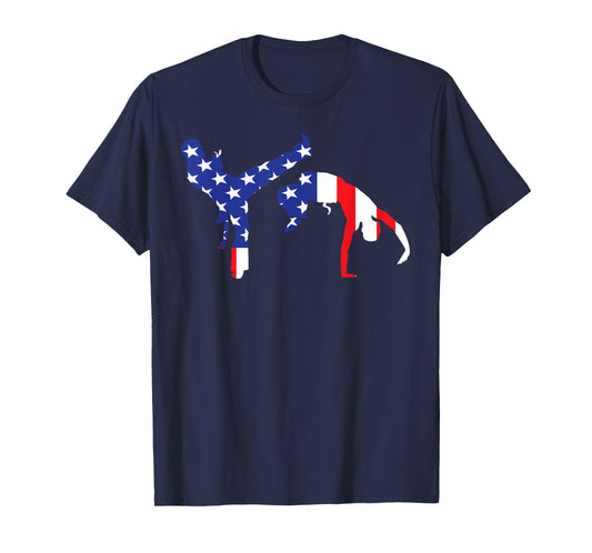 Capoeira USA Flag American Inside Me | MMA Dance Fighter T-Shirt