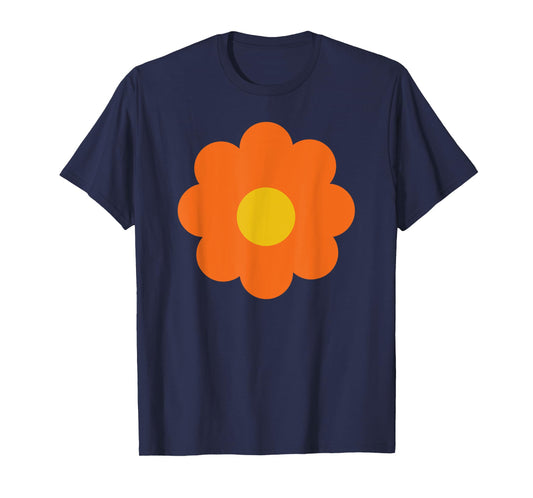 Comic Flower in Orange Art Graphic for Men Women Children T-Shirt