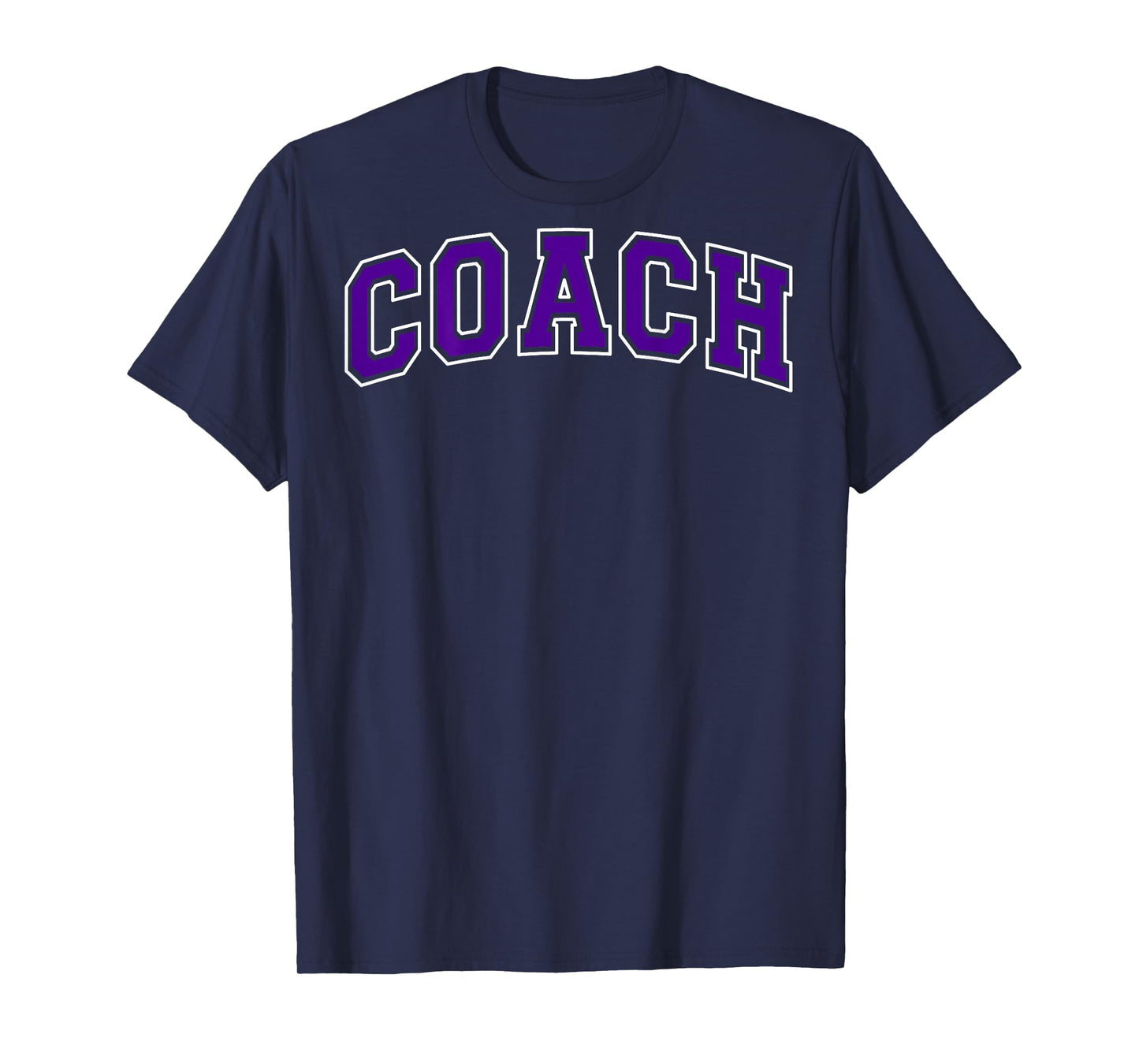 Coach Sports Trainer Vintage Purple White on the back T-Shirt