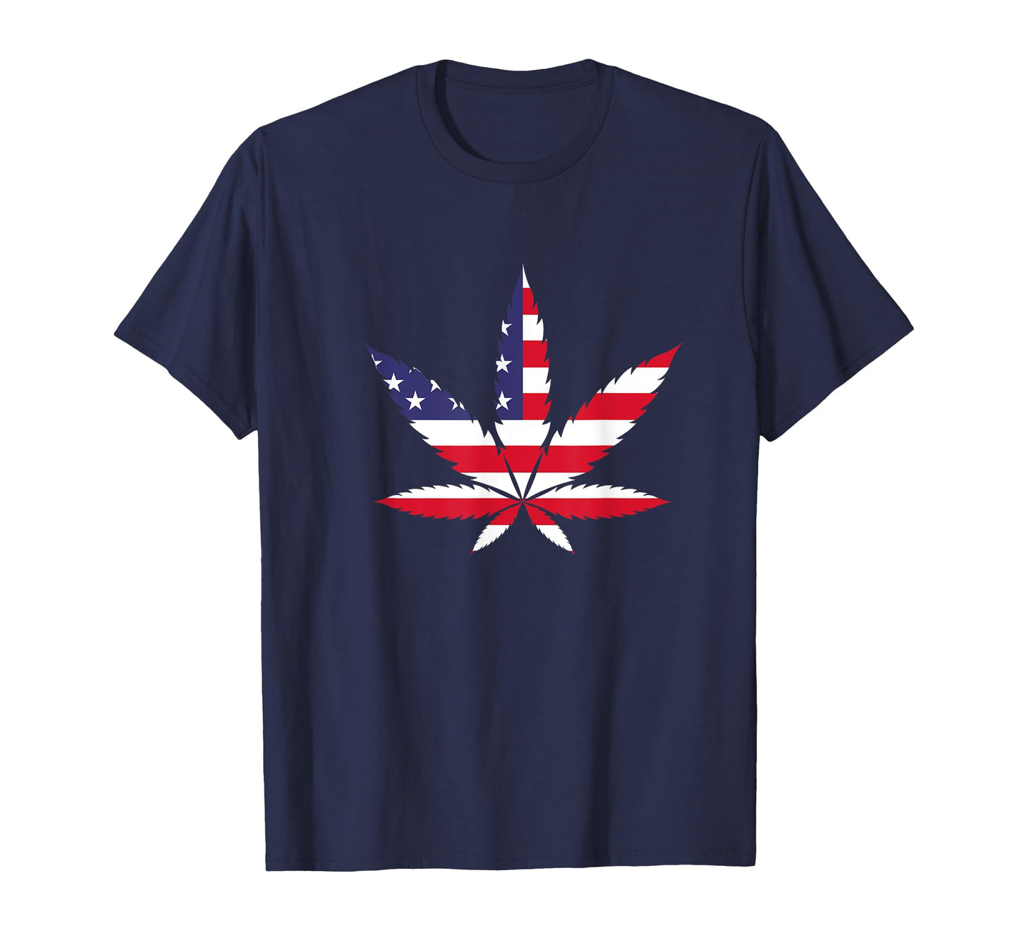 Marijuana USA Flag Weed Cannabis Smoker Pot Stoner Hemp 420 T-Shirt for Women Men
