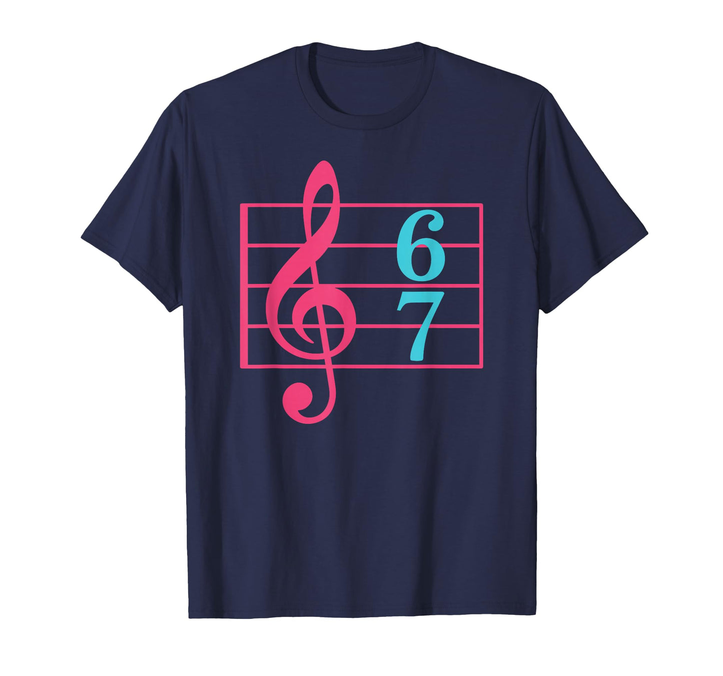67 Music Meme Slang Six Seven Musician Funny Music Teacher T-Shirt