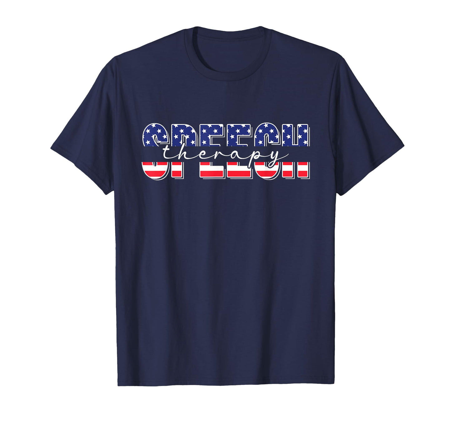 4th Of July Speech Therapy SLP American Flag Patriotic T-Shirt