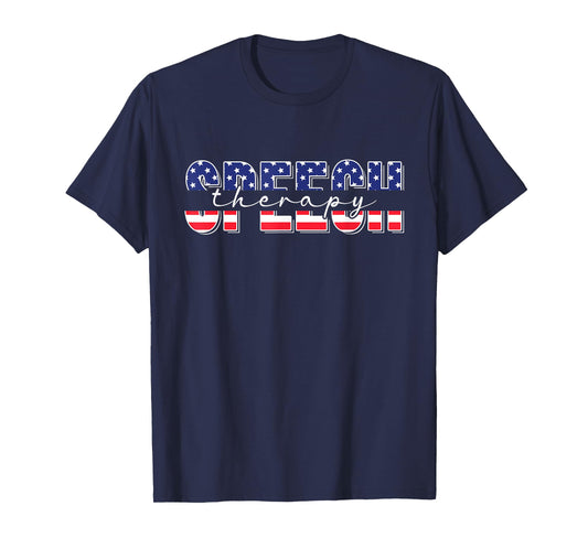 4th Of July Speech Therapy SLP American Flag Patriotic T-Shirt