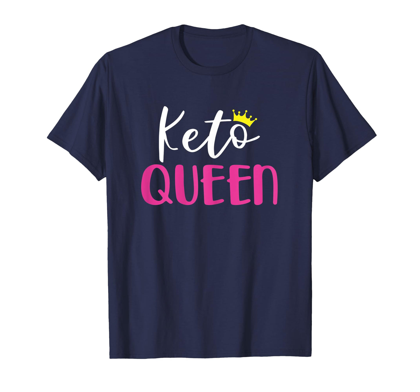 Womens Keto Queen Shirt With Crown Funny Ketosis Diet Tee T-Shirt