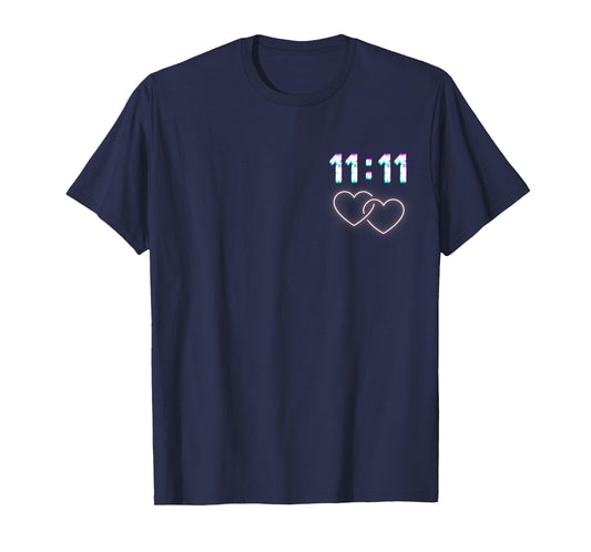 Twin Flame Soul Mate 11:11 Heart Eleven T-Shirt