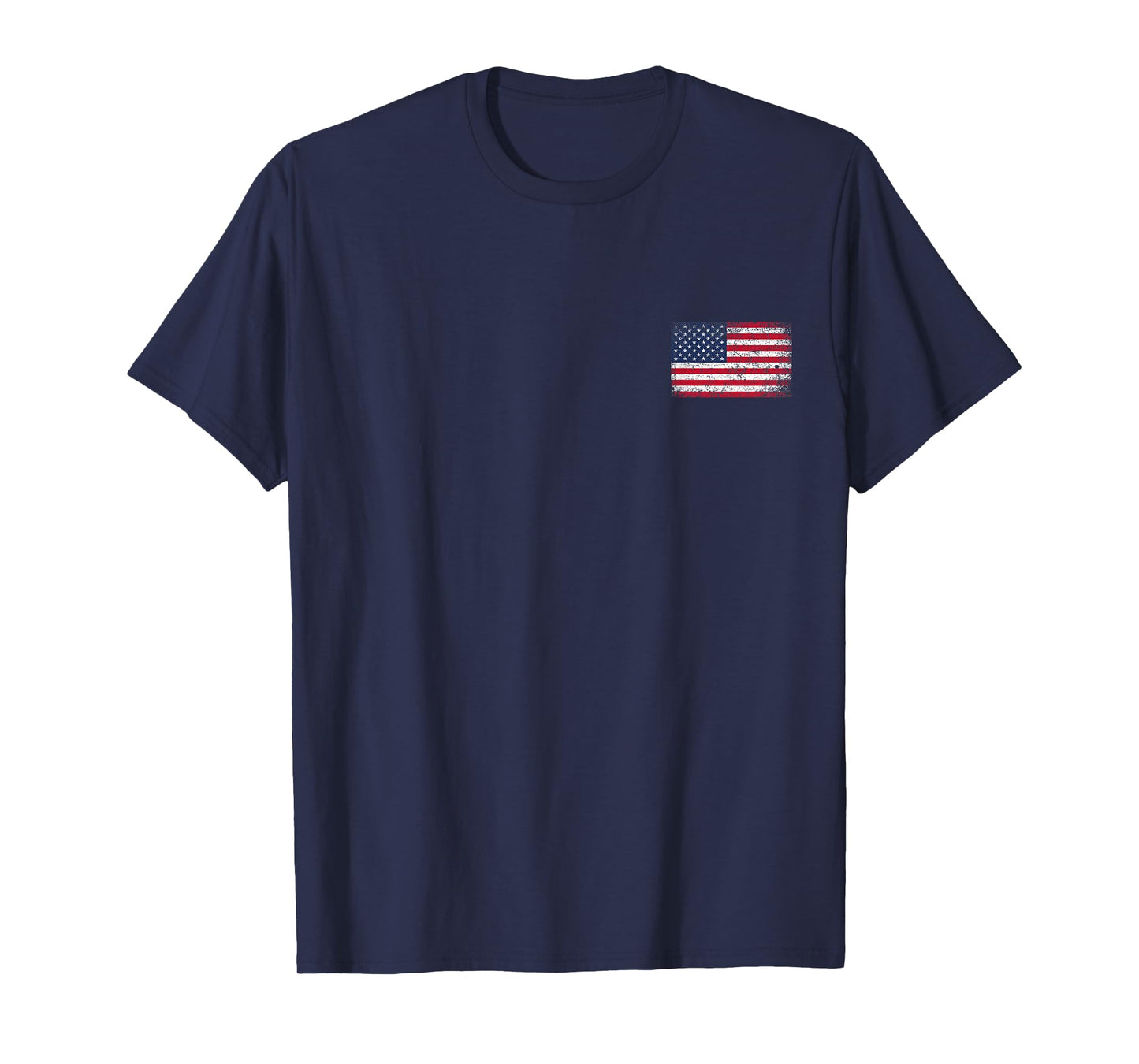 4th of July Distressed American USA Flag Pocket T-Shirt T-Shirt
