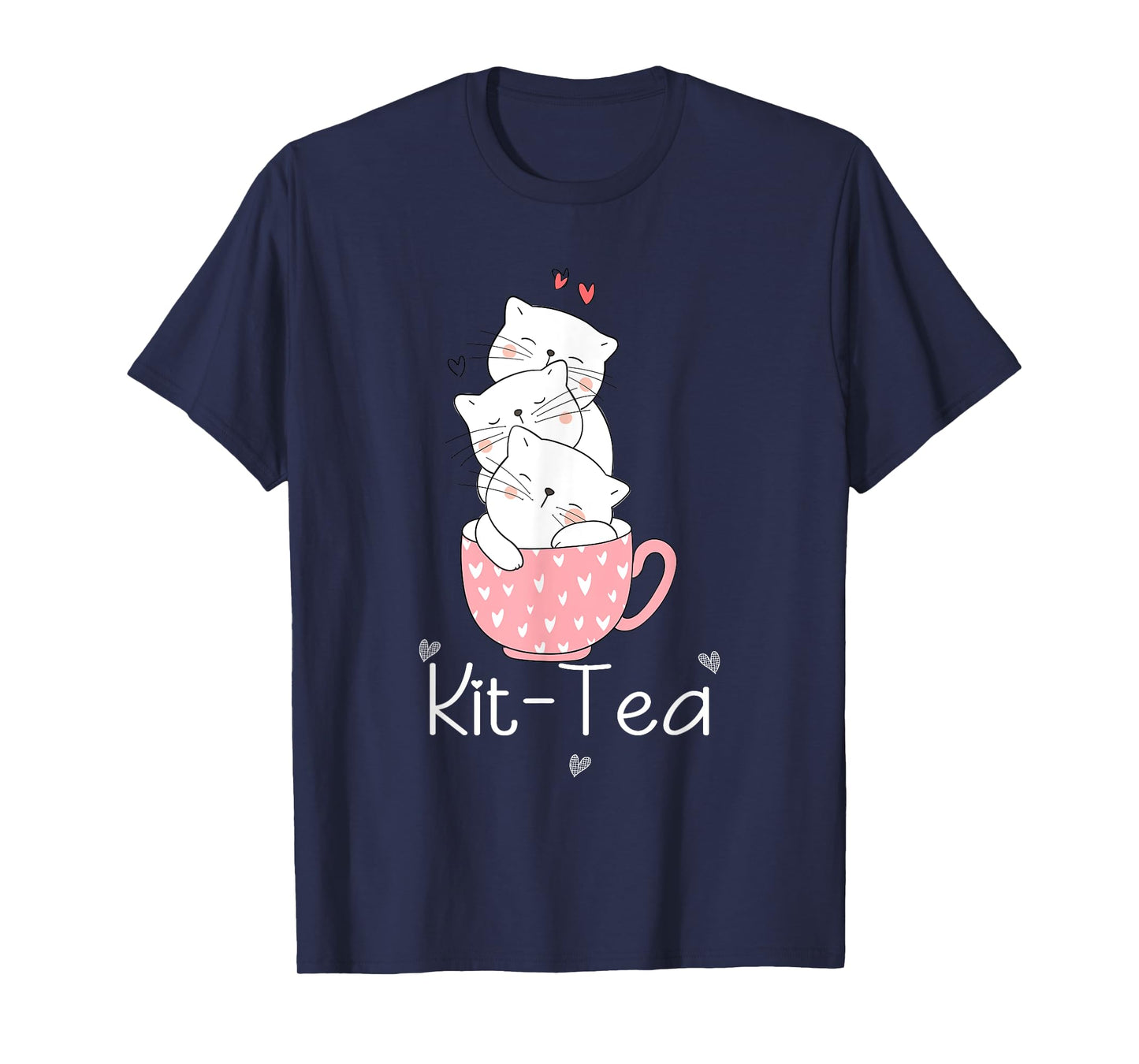 Kit Tea Gift Cat Lover Gift Funny Animal Love T-Shirt Cool T-Shirt for Men Women Girls Kids
