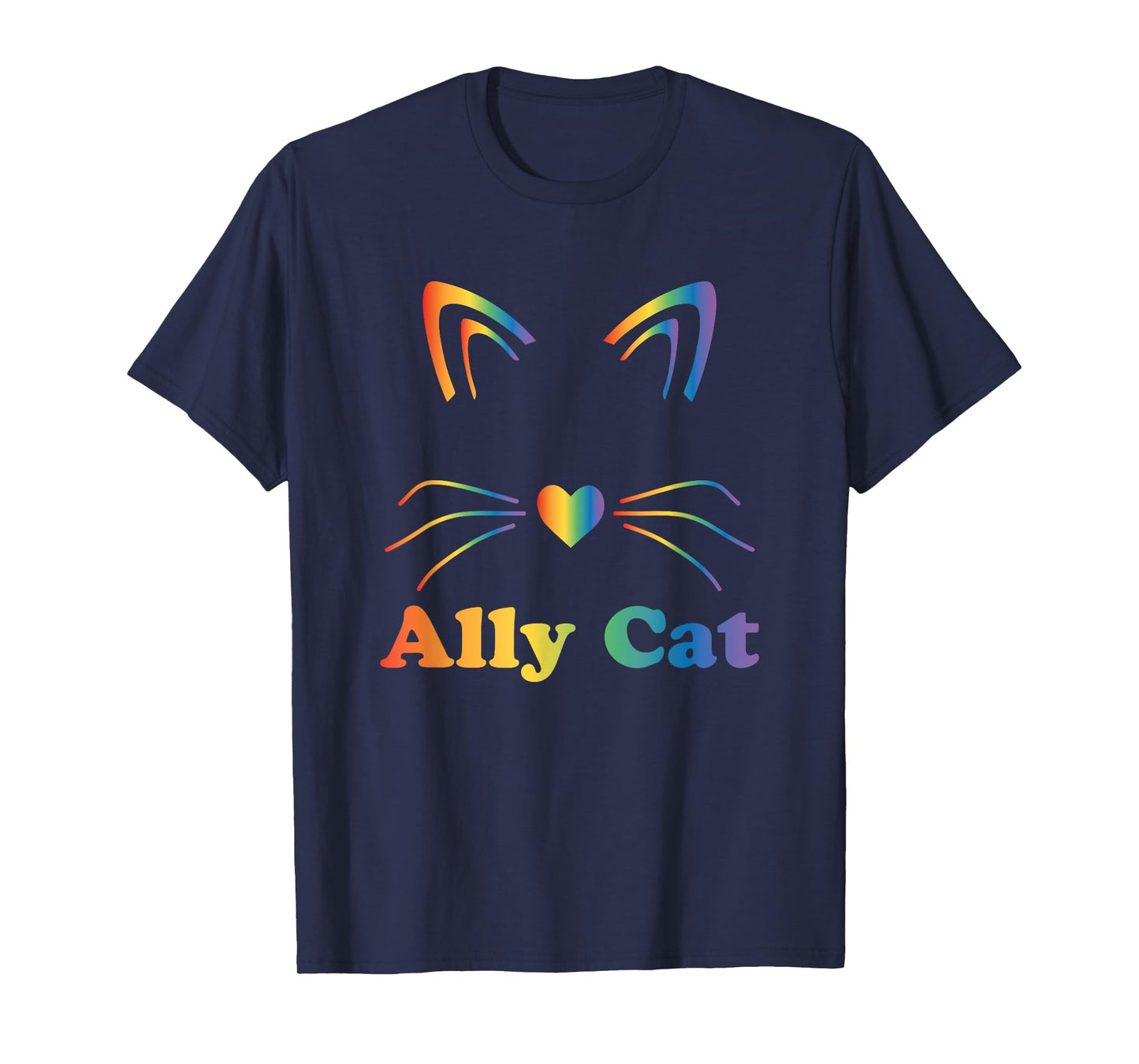 LGBTQ + Ally Cat, LGBTQ Ally Cat Pride Shirts T-Shirt for Men Women