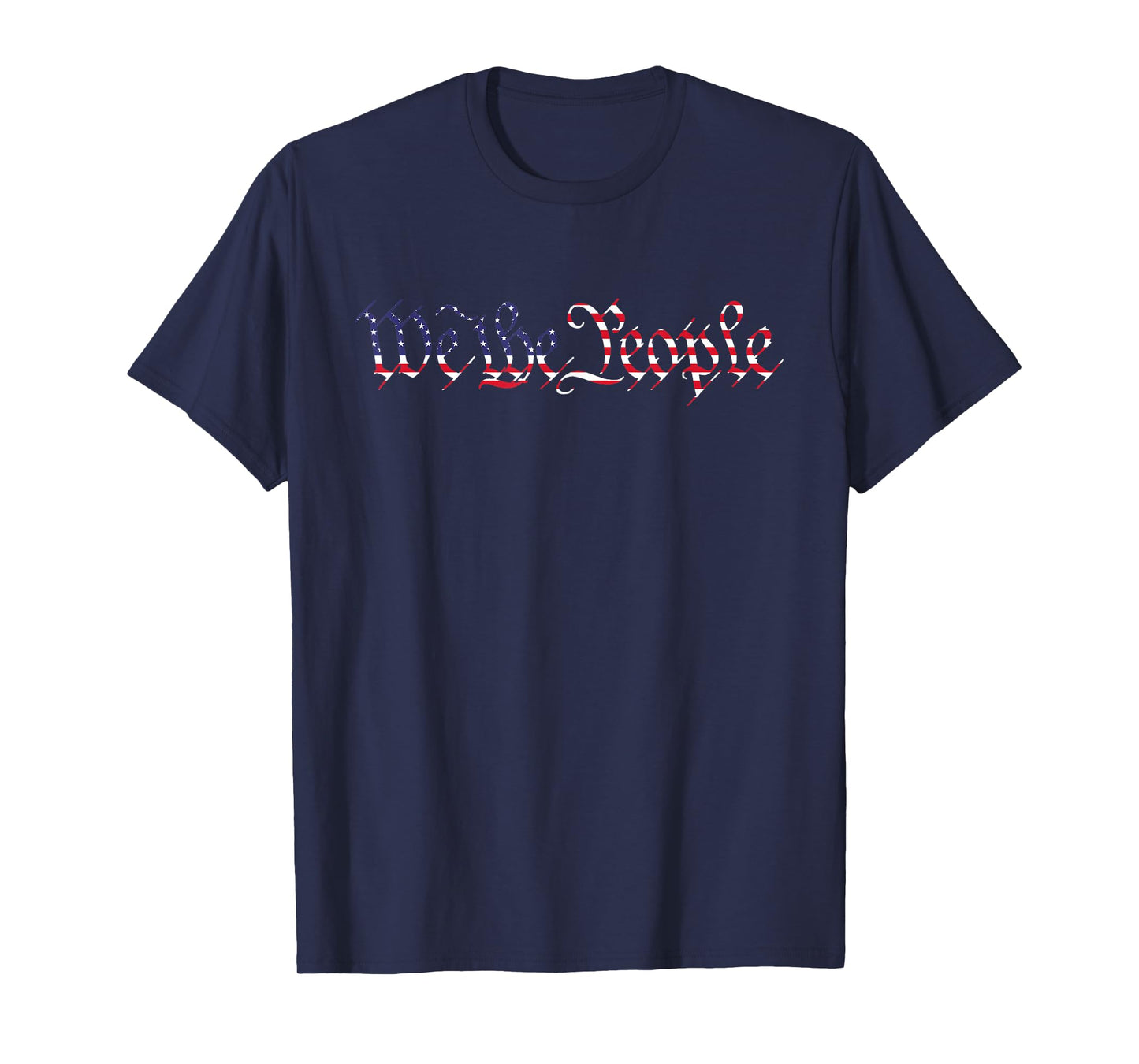 USA Flag Color Red White Blue We The People 4th of July 1776 T-Shirt