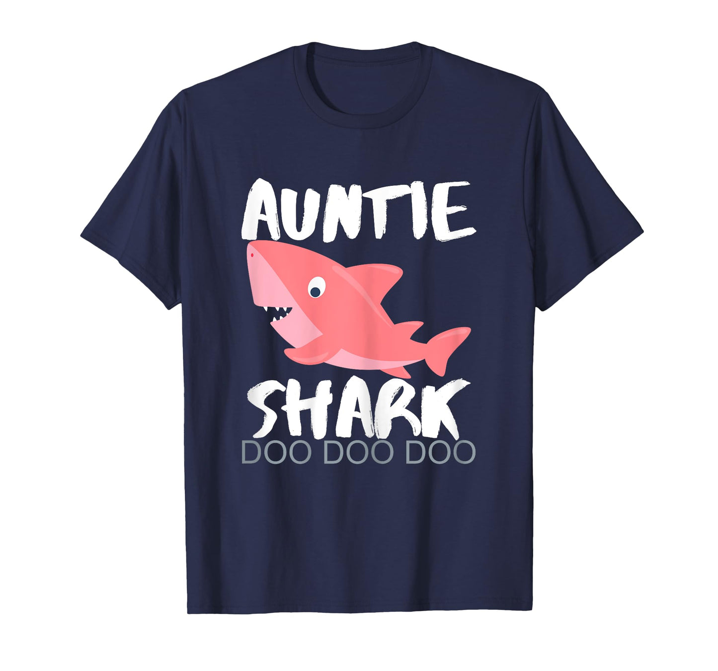 Auntie Shark Christmas Birthday Gift From Niece Nephew Women T-Shirt