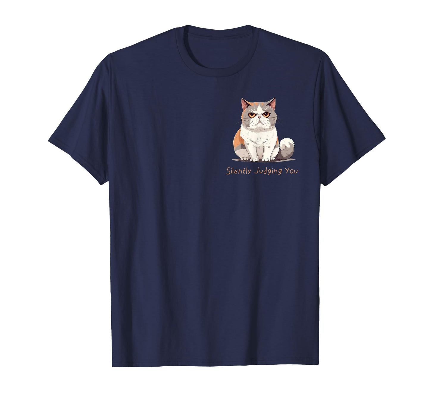 "Silently Judging You" funny cat graphic design T-Shirt