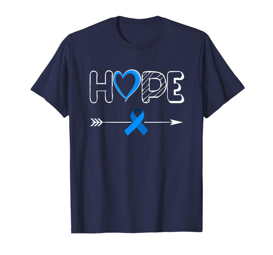 Child Abuse Awareness Shirts Hope Blue Ribbon Shirt T-Shirt