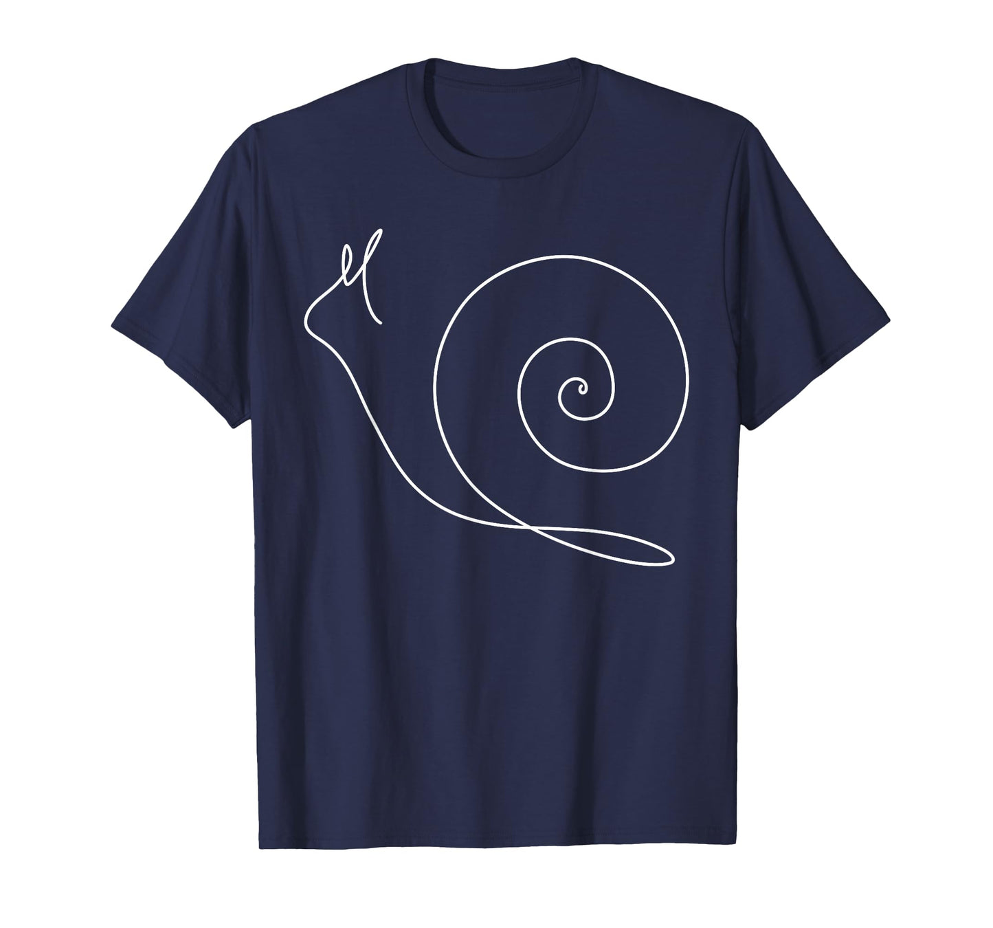 Minimalist Snail Tshirt - Minimalism - Outline Lineart Tee T-Shirt