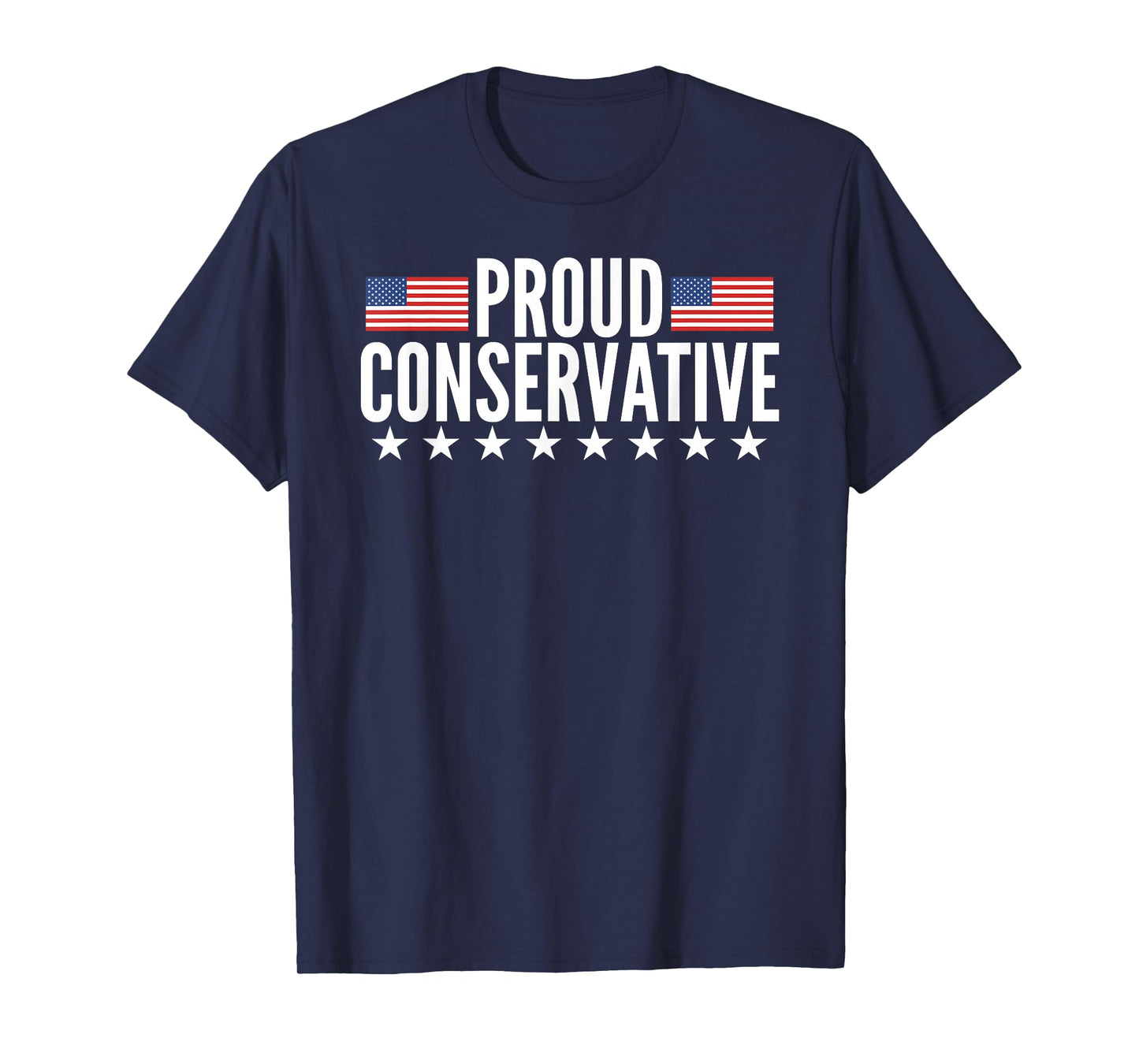 Proud Conservative American USA Flag T-Shirt