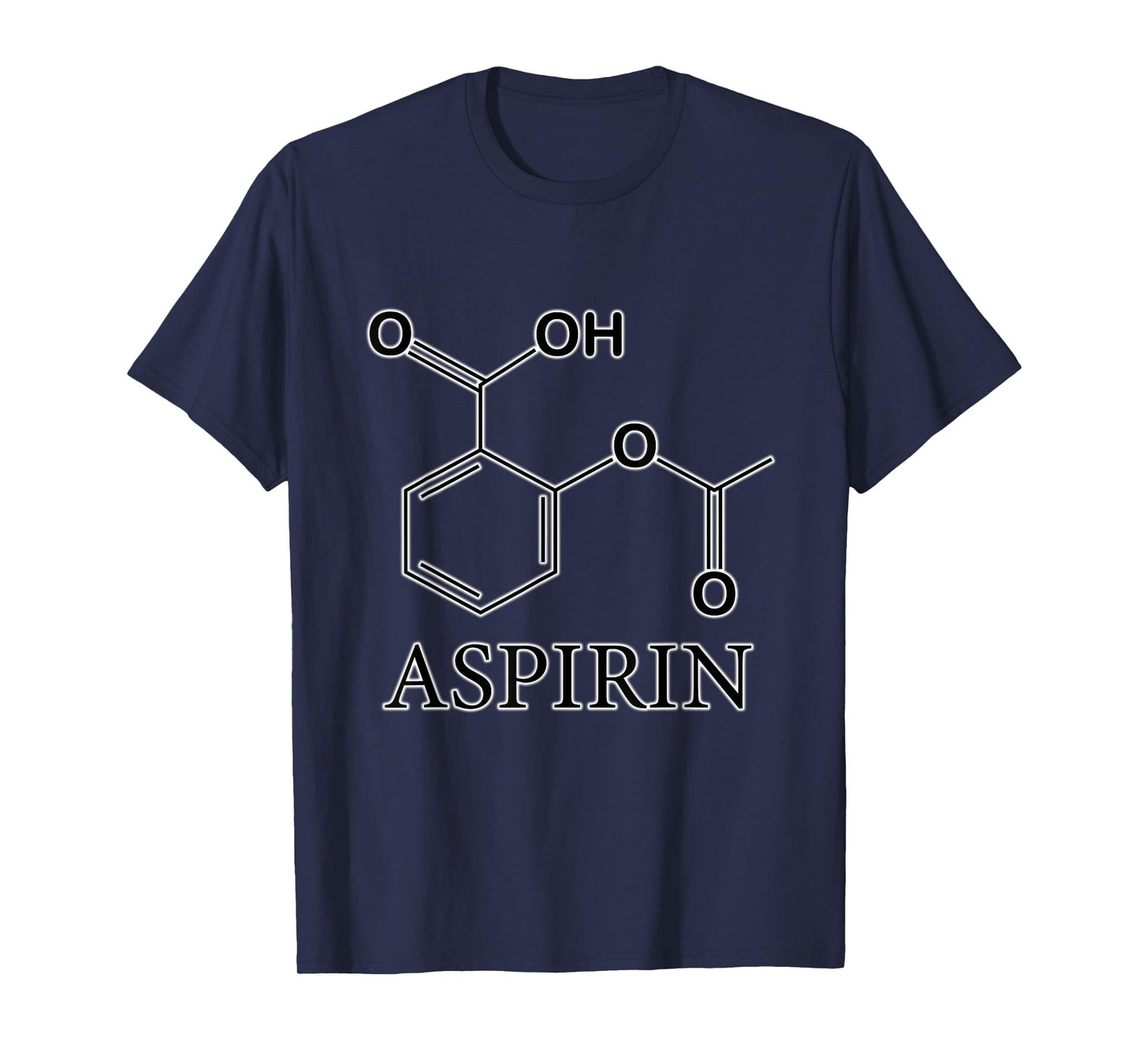 Aspirin Formula Shaped T-Shirt