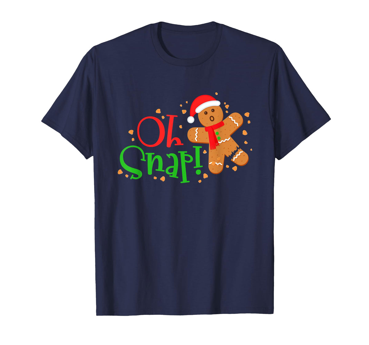 Gingerbread Christmas Oh Snap! Baking Baker Holiday T-Shirt
