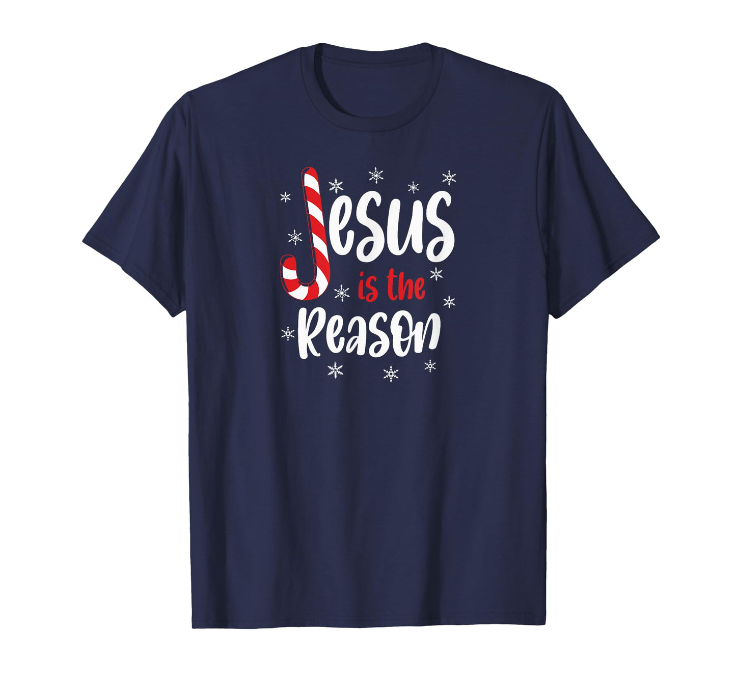 Christian Jesus Is The Reason Candy Cane Religious T-Shirt