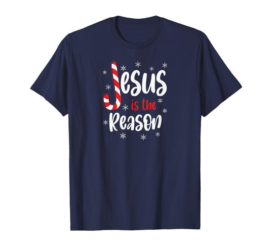 Christian Jesus Is The Reason Candy Cane Religious T-Shirt