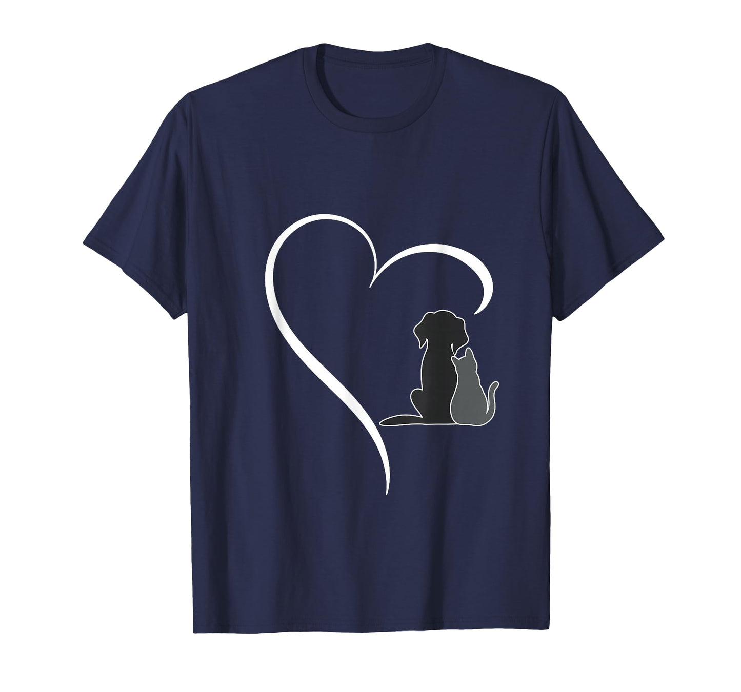 Dog and Cat Heart Pet Lover T-Shirt