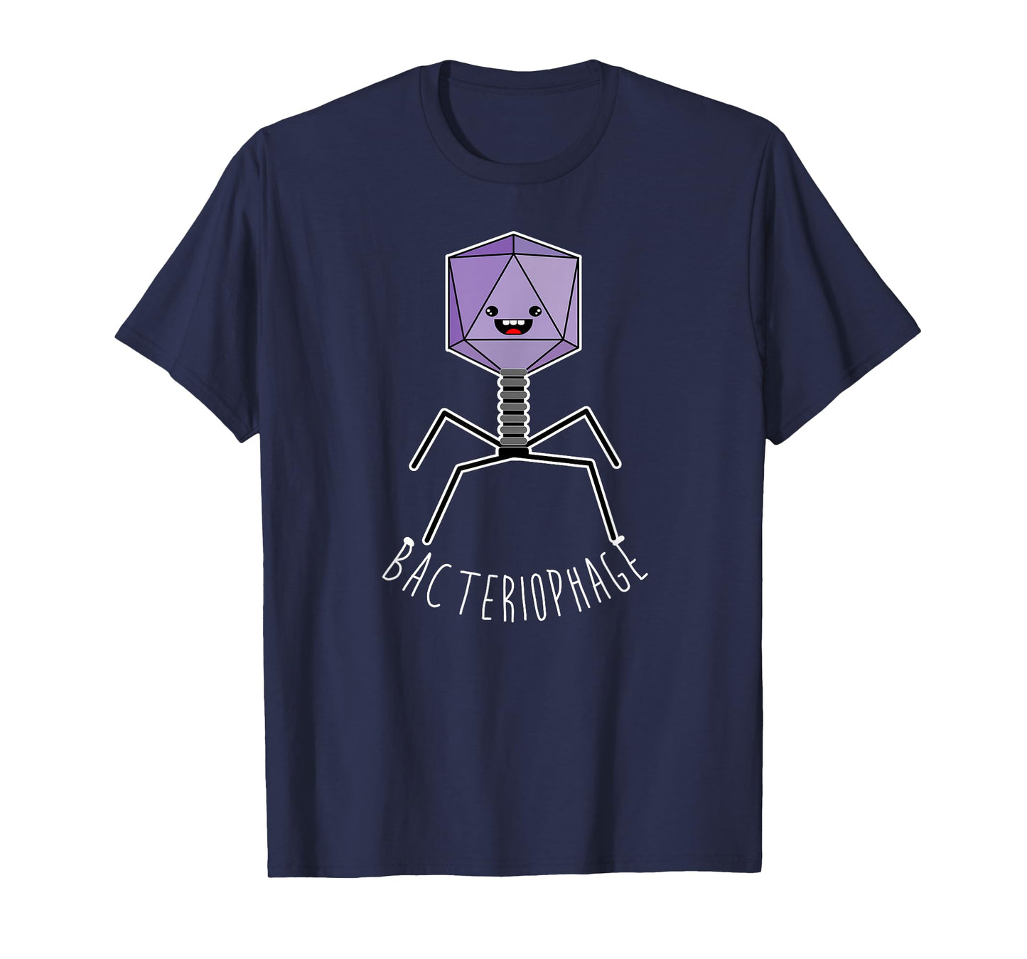 Cute Anime Bacteriophage Microorganism Microbiology T-Shirt