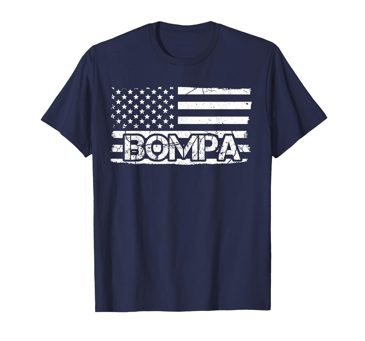 Bompa American Flag Father's Day Grandpa Gift T-Shirt