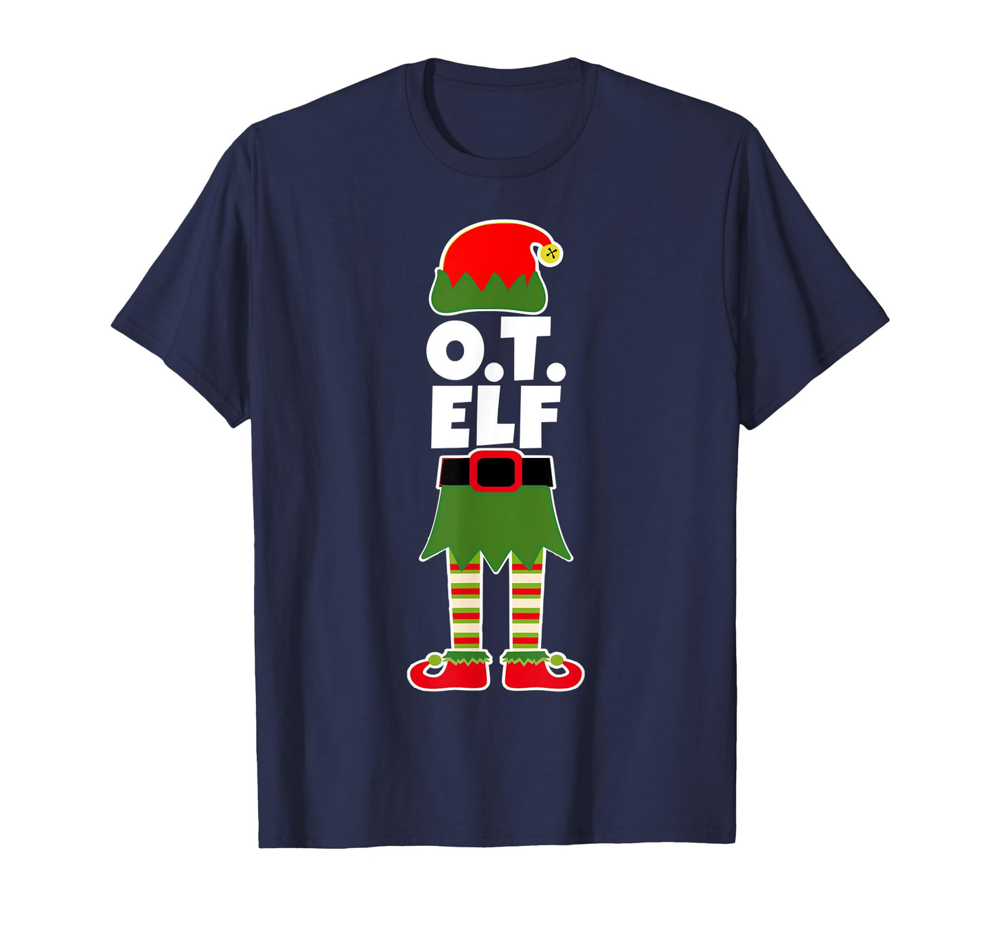 O.T. ELF Christmas Occupational Therapy Therapist T Shirt