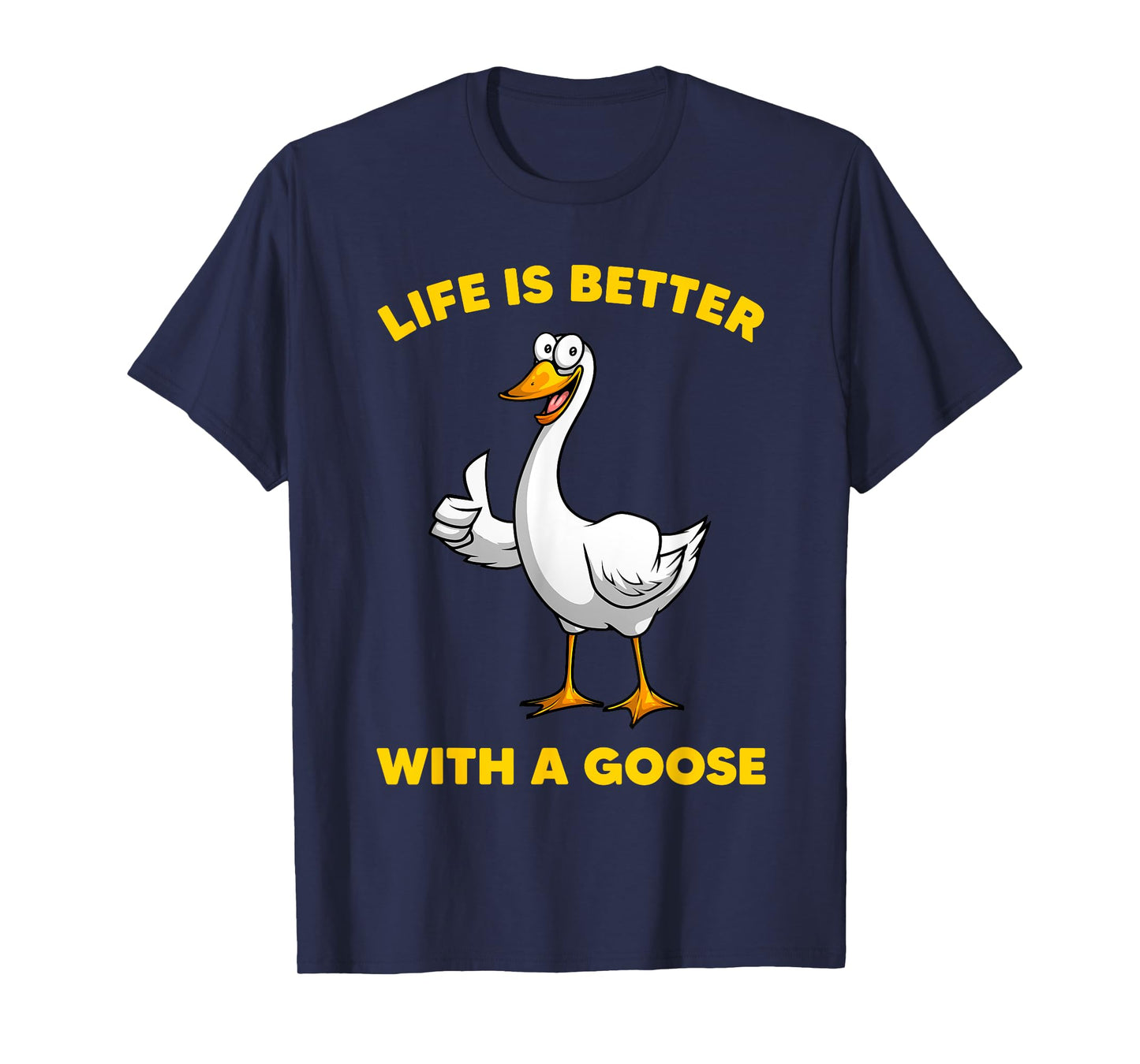 Cute Goose Design For Men Women Toddler Grey White Goose Fan T-Shirt