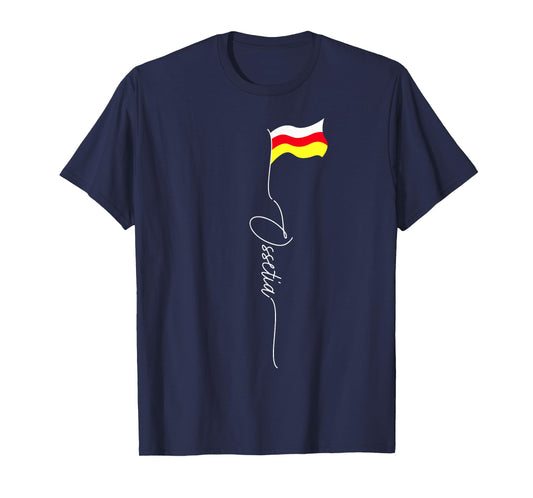 Ossetia Flag, Ossetia Island, Ossetian Patriotic Flag T-Shirt