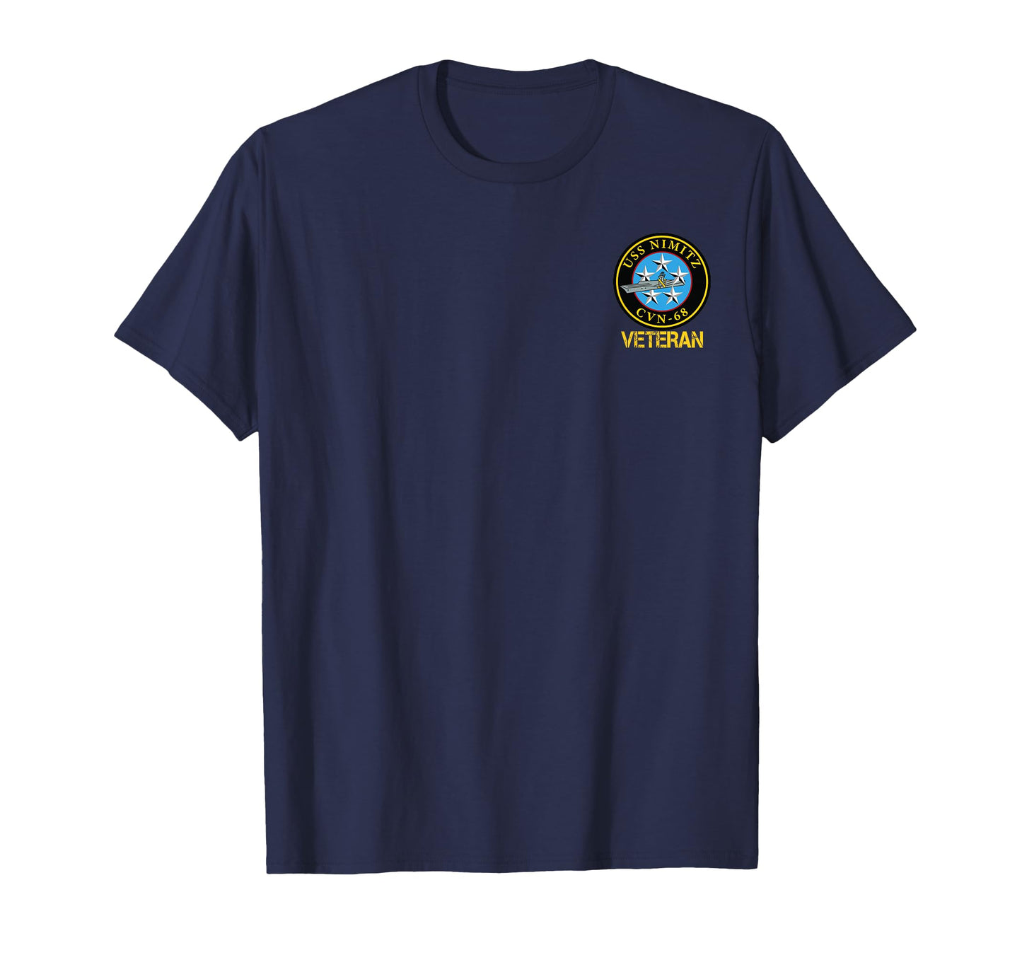 USS Nimitz CVN-68 Aircraft Carrier Logo Veterans Day Tees T-Shirt